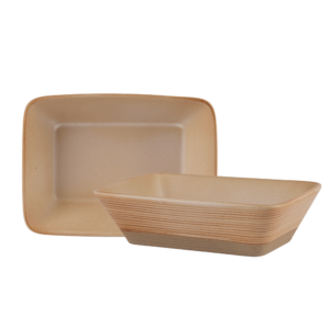 Taupe Rectangular Dish 17.8 x 12.5cm / 7" x 5"